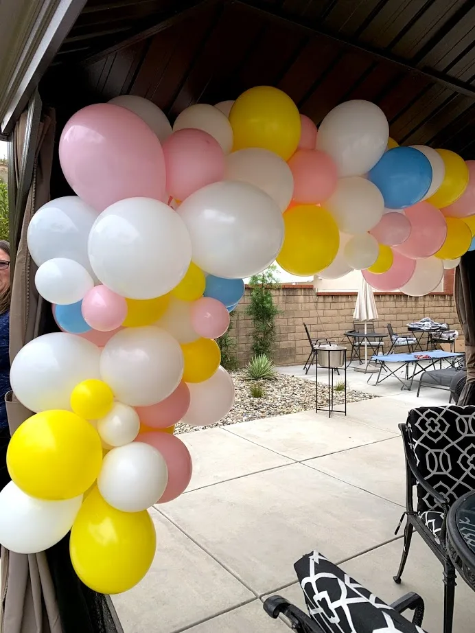 Bright celebration balloon bouquet